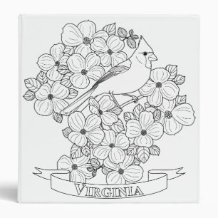 Classeur Page de coloration des oiseaux et des fleurs de l'