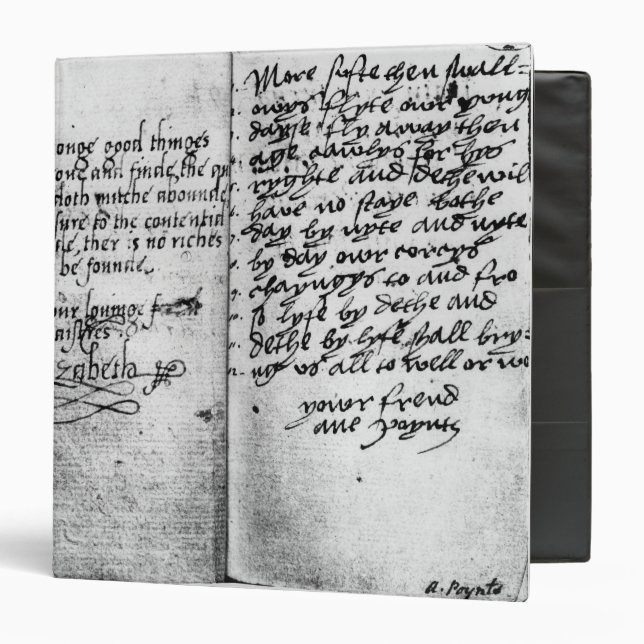 Classeur Page de manuscrit (Devant/Intérieur)
