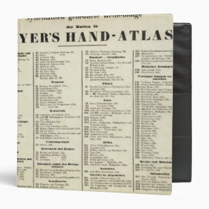 Classeur Page de titre de l'Atlas des mains