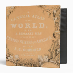 Classeur Page de titre de l'Atlas général du monde