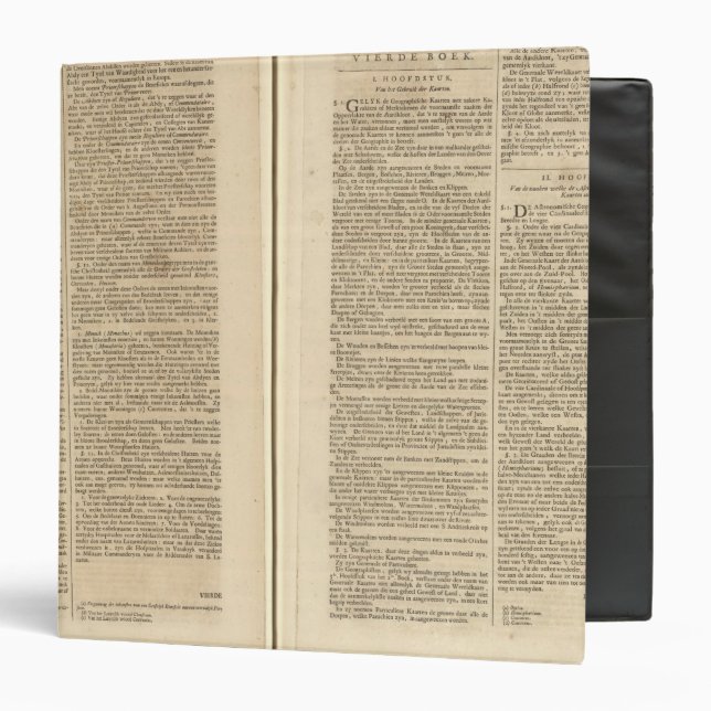 Classeur Page Texte Nouveau Monde Atlas 2 (Devant/Intérieur)