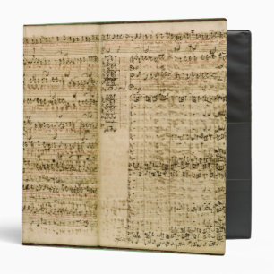 Classeur Pages du score 'de l'art du Fugue