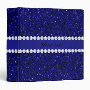 Classeur Paillettes chiques et diamants de marine