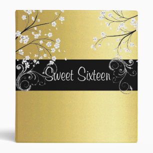 Classeur Paillettes d'or et d'argent, Sweet Sixteen, person
