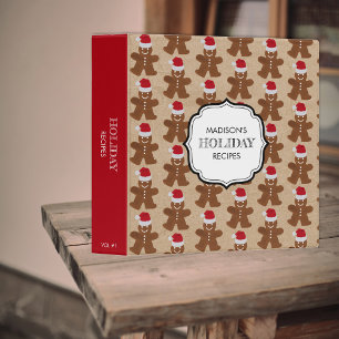 Classeur Pain d'épices de Noël Homme Cookies de vacances Re