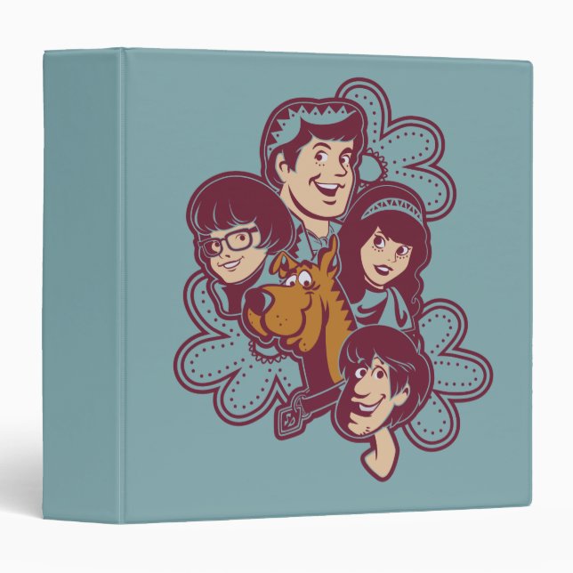 Classeur Paisely Flower Scooby-Doo et le Gang (Devant/Côté)