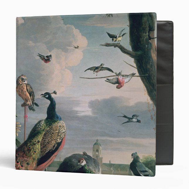 Classeur Palais d'Amsterdam avec les oiseaux exotiques (Devant/Intérieur)