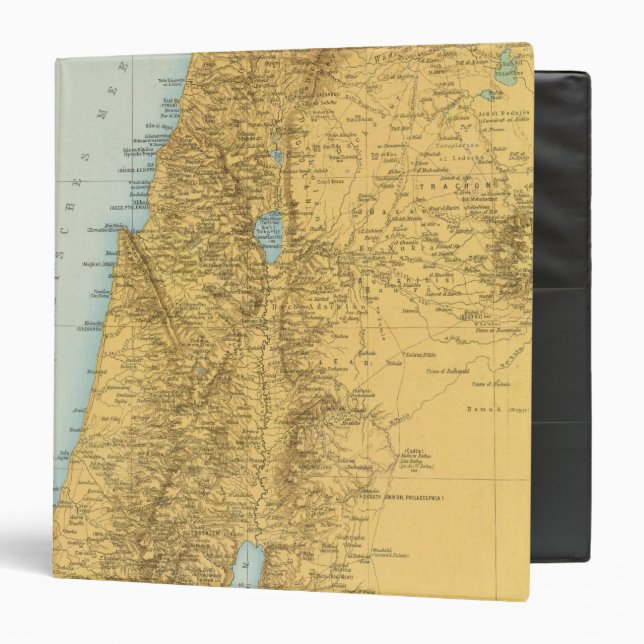 Classeur Palastina - Carte de l'Atlas palestinien (Devant/Intérieur)