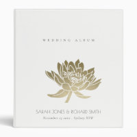 PALE GLAMOREUX OR BLANC LOTUS MARIAGE FLORAL