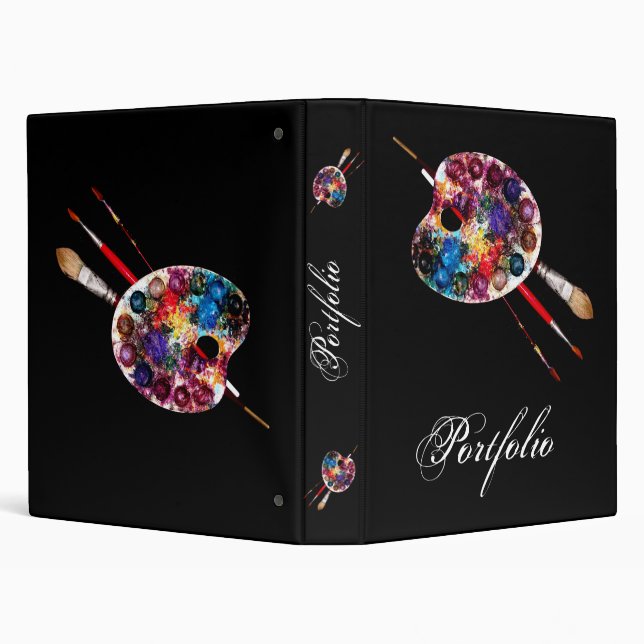 Classeur PALETTE DE COULEUR D'ARTISTE, portfolio (Arrière-plan)