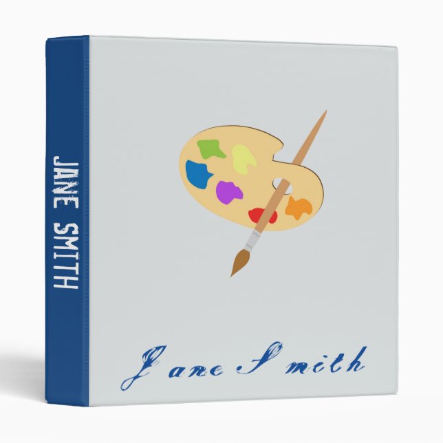 Classeur Palette de peinture d'art avec le dossier (Devant/Côté)