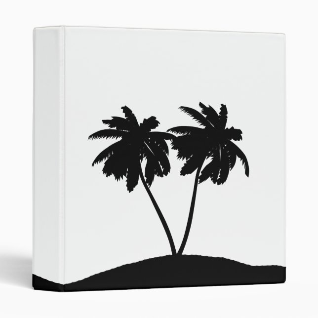 Classeur Palm Tree Silhouette template  (Devant/Côté)