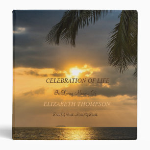 Classeur Palmier de plage Célébration de la vie au coucher