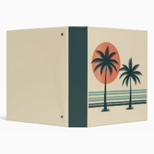 Classeur Palmier tropical rétro/vintage