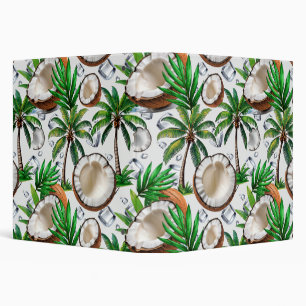 Classeur Palmiers à noix de coco Design tropical 