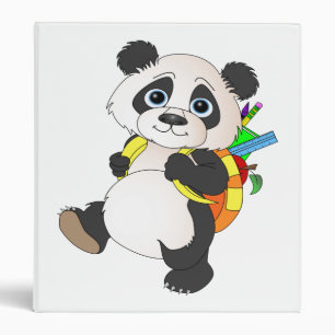 Classeur Panda Bear avec sac à dos