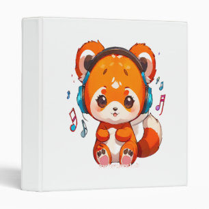 Classeur Panda écoutant de la musique Kpop