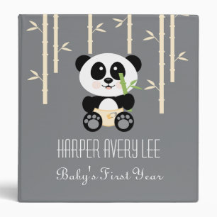 Classeur Panda en bambou jaune dans l'album photos de béb
