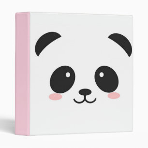 Classeur Panda heureux mignon de visage