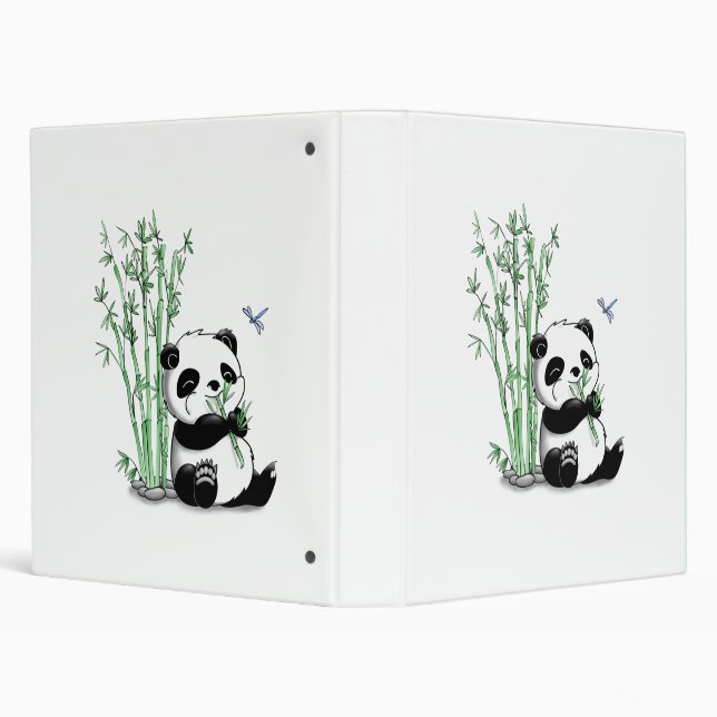 Classeur Panda mangeant le bambou (Arrière-plan)