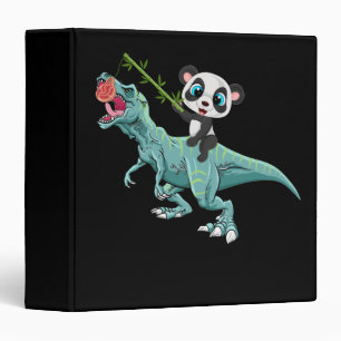 Classeur Panda Monter Un T-Rex Dinosaur Dinosaure Panda