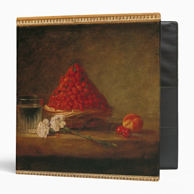 Classeur Panier avec les fraisiers communs, c.1761 (Devant/Intérieur)