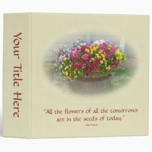 Classeur Panier de fleurs