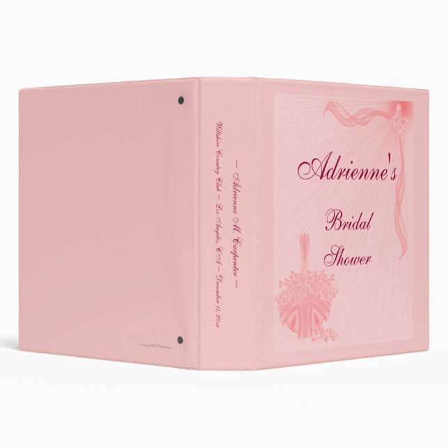 Classeur Panier rose de fleur de "Fête de la mariée" - (Arrière-plan)