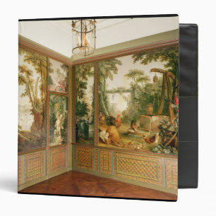 Classeur Panneaux de mur peints dans le salon de Gille