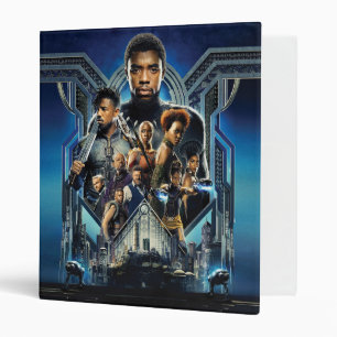 Classeur Panthère noire Caractères sur Wakanda