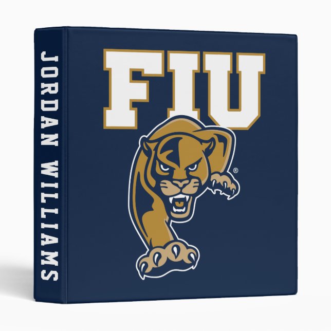 Classeur Panthers de la FIU (Devant/Côté)