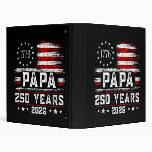 Classeur Papa américain drapeau 250 ans 4 juillet Gran