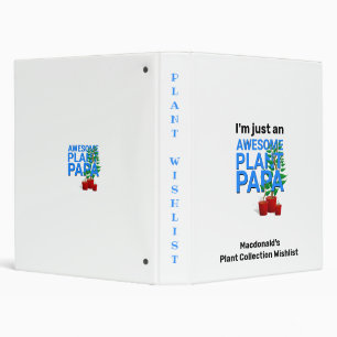 Classeur Papa Plante génial