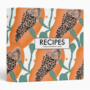 Classeur Papaye Main Fruits Tropicaux Recette Abstraite