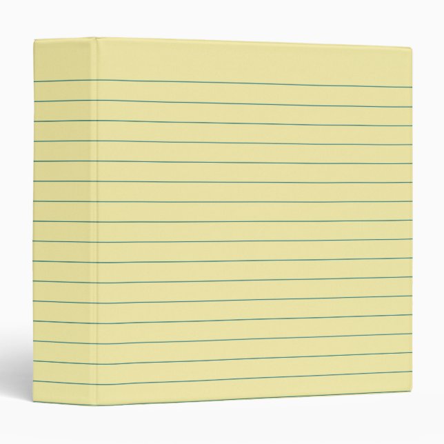Classeur Papier Jaune (Devant/Côté)