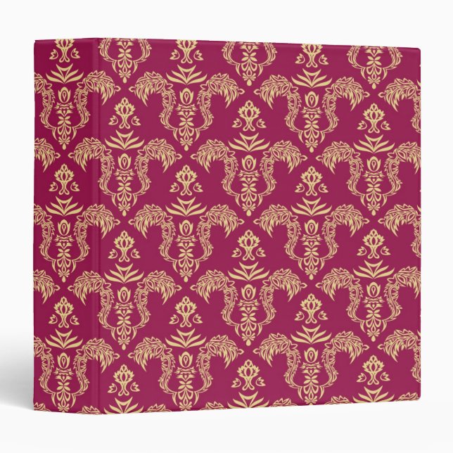 Classeur Papier peint 4 de damassé (Devant/Côté)