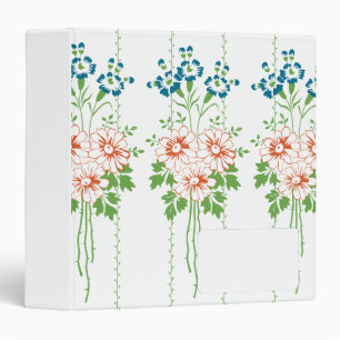 Classeur Papier peint baroque Bouquet de fleurs...