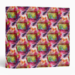 Classeur Papier peint vert et rouge abstrait