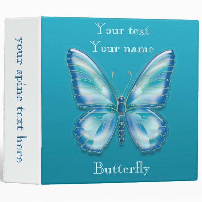 Classeur Papillon (Devant/Côté)