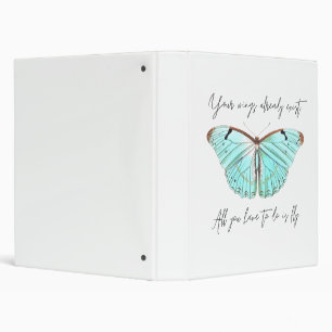 Classeur papillon à trois anneaux