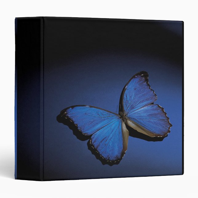 Classeur Papillon bleu (Devant/Côté)