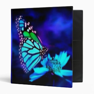 Classeur Papillon bleu clair