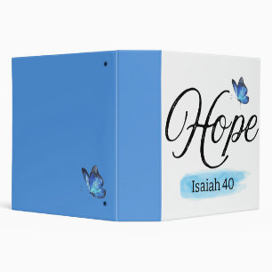 Classeur Papillon bleu Hope