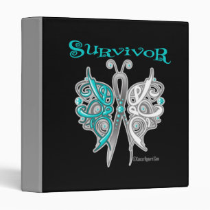 Classeur Papillon celtique de survivant - cancer du col de