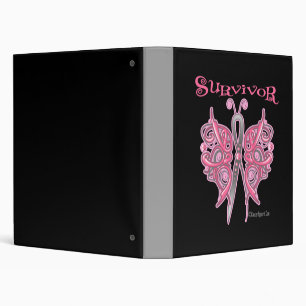 Classeur Papillon celtique de survivant - cancer du sein