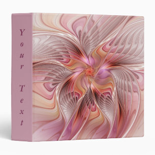 Classeur Papillon de fantaisie coloré abstrait Texte fracta