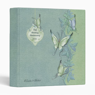 Classeur Papillon Pastel Floral - Anniversaire