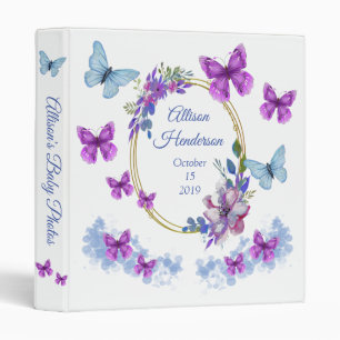 Classeur Papillon pourpre Wreath Baby Album photo