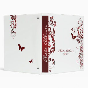 Classeur Papillon rouge