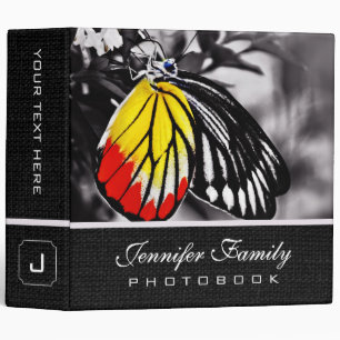 Classeur Papillon sur des livres de photo de famille de